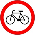 Zakaz wjazdu rowerów