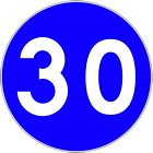 Nakaz utrzymywania prędkości minimalnej 30 km/h